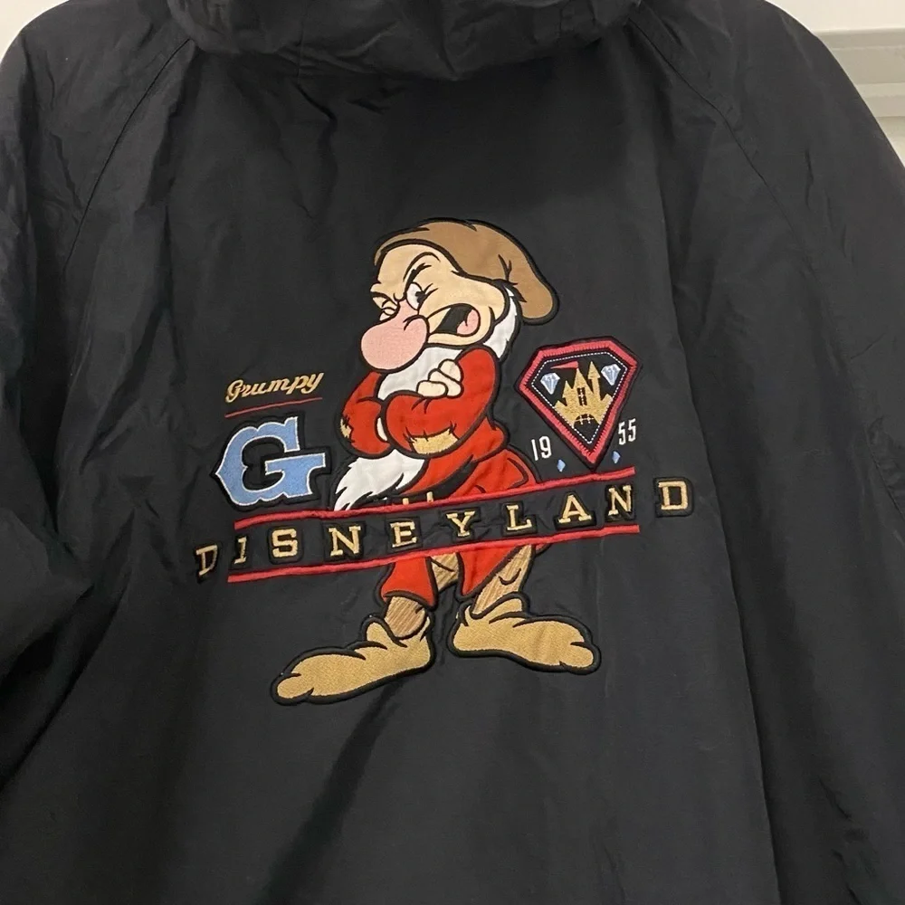 Vintage Disney Grumpy Black Hooded Jacket